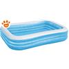 Bestway Piscina Rettangolare Family Gonfiabile (305x183cm) Art. 54009 - 3 Anelli (305x183x56cm)