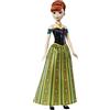 Mattel Disney Frozen - Anna Oggi, per la prima volta, bambola con look esclusivo, canta "Oggi, per la prima volta" dal film Disney Frozen, Giocattolo per Bambini 3+ Anni, versiones italiana, HMG42