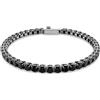 SWAROVSKI BRACCIALE MATRIX TENNIS, TAGLIO TONDO, PICCOLO NERO, XL