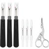 QANYEGN Kit Tagliacuci, Strumento Tagliacuci, Strumento Tagliacuci Per Cucire, Pratici Strumenti Per Cucire Tagliacuci Per Cucire Ricami