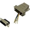 BKL Electronic 10121121 - Adattatore D-SUB, 15 poli, presa RJ45, 1 pezzo singolo