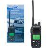 PNI DS890 - Trasmettitore portatile, 88 canali, 10 canali meteorologici, Squelch, Roger Beep, Dual Watch, Scan, Call, NRC, batteria da 1800 mAh, IP67