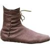 Baitang Stivali in Pelle PU - Rinascimento Medievale Cosplay Lace-Up Moto Combattimento Vintage Distressed Pu in Pelle Stivali di Moda,Marrone,44