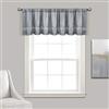 Lush Decor Mantovana tenda da finestra, 45,7 x 83,4 cm, grigio e argento
