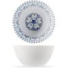 H&H, Set 6 Ciotole Azulejo in Melamina 100% Decorata - 15cm, Idonee al Lavaggio in Lavastoviglie