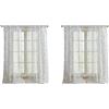Laura Ashley Barnette - Tende da finestra con tasca per asta, lunghezza 213,4 cm, set di 4 pannelli, filtraggio della luce semitrasparente, blu
