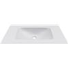 KAMALU Lavabo da incasso per mobili 80,5 cm in keratek bianco opaco | KK-8050BEL