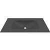 kamalu Lavabo da incasso per mobili 80,5 cm in keratek nero opaco | KK-8050NEL- KAMALU