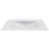 KAMALU Lavabo da incasso per mobili 100,5 cm in keratek bianco opaco | KK-1000BEL