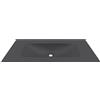 kamalu Lavabo da incasso per mobili 100.5 cm in keratek nero opaco | KK-1000NEL- KAMALU