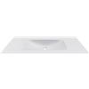 kamalu lavabo da incasso per mobili 120,5 cm in keratek bianco opaco | kk-1205bel