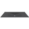 kamalu lavabo da incasso per mobili 120.5 cm in keratek nero opaco | kk1205nel
