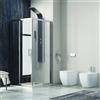 kamalu box doccia 70x90 angolare con 2 ante scorrevoli cristallo 6mm kf1000