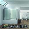 kamalu box per vasca da bagno 170-175cm con due ante scorrevoli kv05