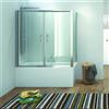 kamalu box per vasca da bagno 160x80cm kv05