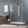 kamalu box doccia walkin angolare 70x90cm vetro anticalcare 8mm kw4000