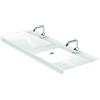 kamalu lavabo sospeso doppia vasca 120cm litos-tt82