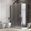 KAMALU Cabina doccia angolo 120x70 vetro opaco altezza 180cm K410NS