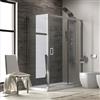 KAMALU Cabina doccia 120x70 cm vetro trasparente altezza 180cm K410NS