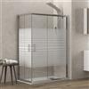 KAMALU Box doccia 100x70 vetro serigrafato altezza 180cm K410