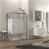 kamalu cabina doccia 100x80 vetro serigrafato altezza 180cm modello k410