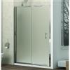 kamalu box doccia nicchia 130cm vetro satinato anticalcare kf5000