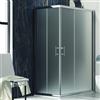 kamalu box doccia 90x90 cm angolare cristallo satinato kf1000