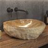 KAMALU Lavabo da appoggio in onice puro 40-45 cm | Litos-Onyx