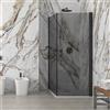 kamalu box doccia 80x80 doppio battente vetro fumé altezza 200h | ks2800af