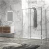 kamalu box doccia 70x100 scorrevole e fisso vetro 6mm altezza 200h | kla-4000c