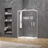 kamalu box doccia bianco opaco 70x90 doppio scorrevole | ke-1000b