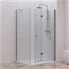 kamalu box doccia 70x70 cm apertura soffietto e lato fisso | ks7000