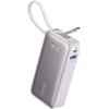 Anker Nano Power Bank 10000 mAh PD 30 W, Ricarica Rapida, con Cavo USB-C Integrato, Potenza Massima con 1 USB C 1 USB A, Compatibile con iPhone 17 Pro Max/Serie 16-12/MacBook, Samsung, iPad e Altro