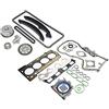 Bisenya Bisenia Kit catena distribuzione VVT e guarnizioni coperchio testa compatibili con 1.4 TSI CAX CAV CTH BKG AXU 1.6 FSI BLP 03C109287G 03C109287F