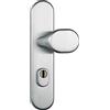 Abus KLZS714 ER, Placca protettiva con maniglia e serratura a cilindro, in acciaio inox, 12227