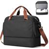 SEAFEW Borsone da Viaggio,Bagaglio a Mano 45x36x20 Easyjet Borsa da Viaggio con Scomparto per le Scarpe,Borsa da Cabina Easyjet Borsa Sportiva Borsone da Palestra Borsa da Weekend,C05-Marrone-nero