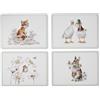 Wrendale Designs Set di 4 tovagliette grandi con fiori selvatici