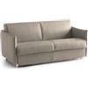 Talamo Italia -Divano letto 3 posti Petronilla, Sofà trasformabile per salotto, imbottito, sfoderabile, Qualità 100% Made in Italy, 200x95 h90 cm, Tortora