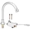 Atyhao Set di rubinetti per lavandino del bagno Kit di rubinetto per lavello a pedale per laboratorio di medicina Rubinetti per lavandino per accessori