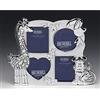 Shudehill Giftware Photo Frame - Giungla Animal Silver Multi Picture Photo Frame New Baby Gift Idea