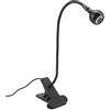 Greensen Lampada da lettura a LED, lampada da lettura con clip, lampada da lettura dimmerabile, lampada da lettura a libro, morsetto per la notte, per la lettura di ufficio, libro letto, lampada da scrivania
