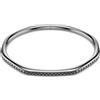 SWAROVSKI BRACCIALE RIGIDO DEXTERA PLACCATO RUTENIO, XL - l 19.2 x d 6.5 cm