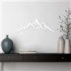 Wallity Hanah Home Elegante accessorio decorativo da parete in metallo bianco, 62 x 22 cm, 100% metallo, spessore 1,5 mm, leggero e facile da appendere, perfetto per l'arredamento moderno della casa
