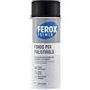 FEROX Fondo Isolante Polistirolo 400 ml, Fondo Aggrappante per Verniciatura, Colore Bianco, Primer Superfici Interno/Esterno, Primer Polistirolo, Rapida Essicazione, Lunga Durata