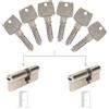 Bricard Confezione da 2 cilindri Bricard Astral che si spiega: 30+40 & 30+40 con 6 chiavi.