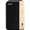 QNAP Server NAS QNAP TS-264 Tower Intel® Celeron® N5095 8 GB 0 TB QTS Nero, Oro [TS-264-8G]