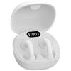 Fontastic Auricolari Fontastic Wireless aperte OWS con custodia smart touch screen Lcd Bianco
