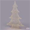 EDG Enzo De Gasperi Albero di Natale Led Pearls 1.440 MicroLed H 150 Cm L 104 Cm L 27 Cm IP44 Light Gold