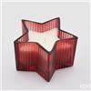 EDG Enzo De Gasperi Candela Stella H 8 Cm D 13,5 Cm Berry Fruit Polybag Regalo