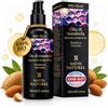 Satin Naturel Olio di Mandorle Dolci 100% Puro + Spremuto a Freddo 100ml | Olio Corpo Smagliature Gravidanza| Olio capelli | Olio Massaggio |Olio struccante vico e occhi| Olio cuticole unghie| Satin Naturel
